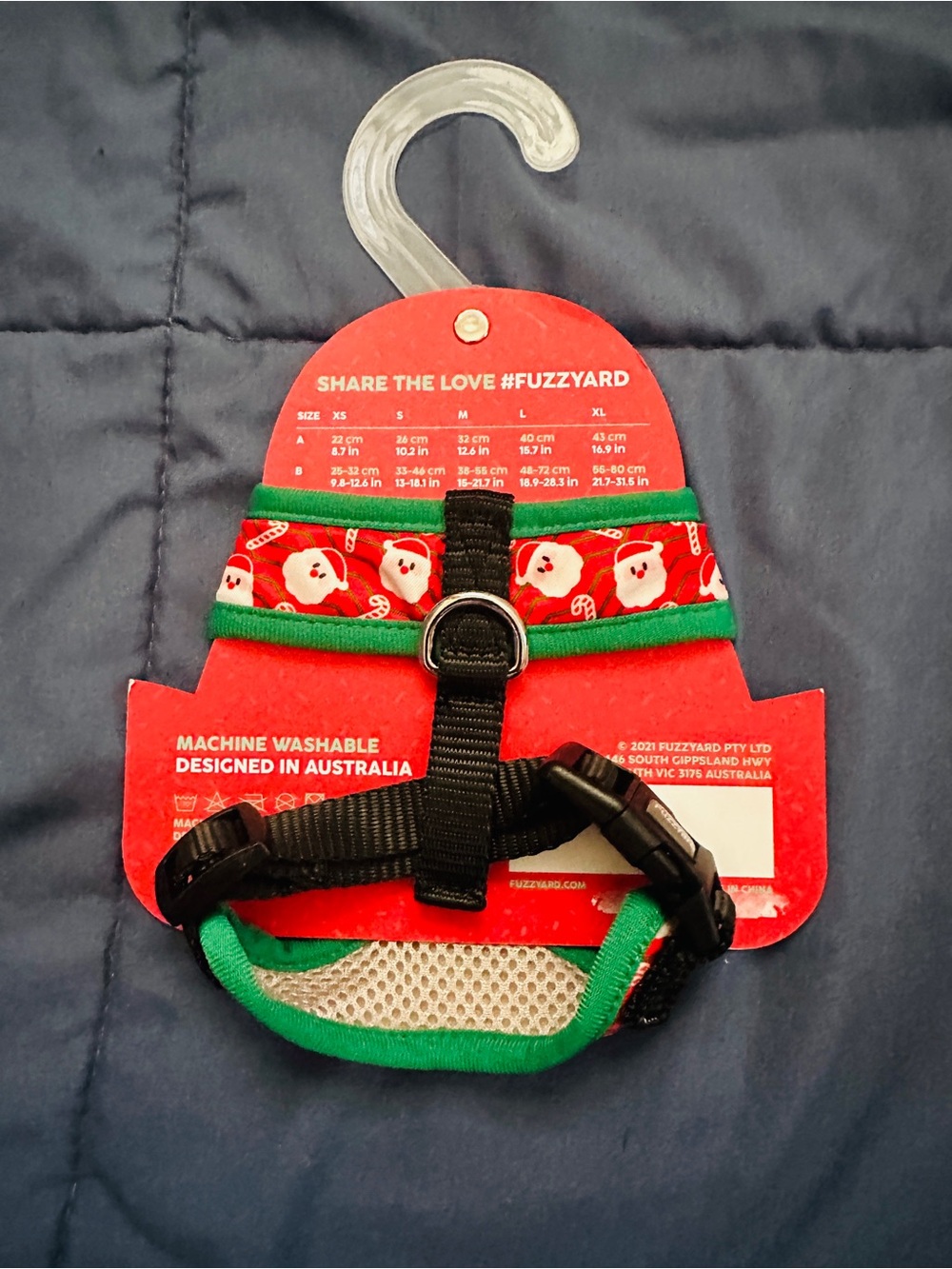 Dog Holiday Santa Dog Harness - XS
